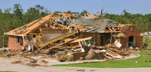 House hit by a tornado