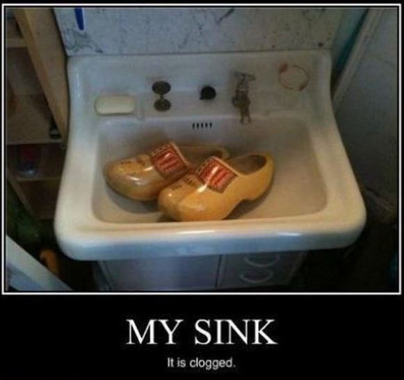 Clogged Sink pun